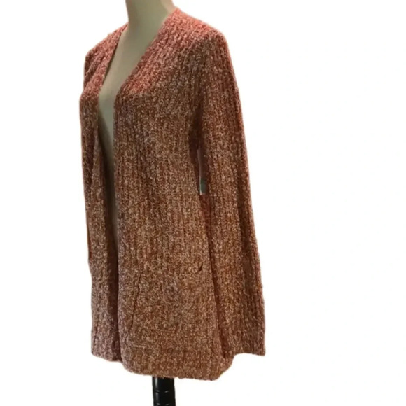 NWT Steve Madden Odetta Open Pocket Cardigan Salmon color Women Size S - Picture 3 of 12